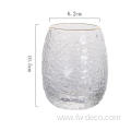 stemless wine glasses with gold rim